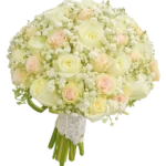 دسته گل عروس کد 02
