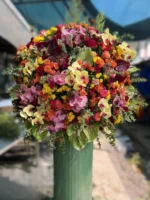 دسته گل ایستاده سطل گل ایستاده