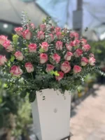 سطل گل رز جومولیا با رز فوق ممتاز - تصویر 3