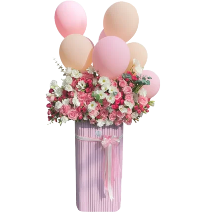 باکس گل نوزادی - فروشگاه گل کوروش