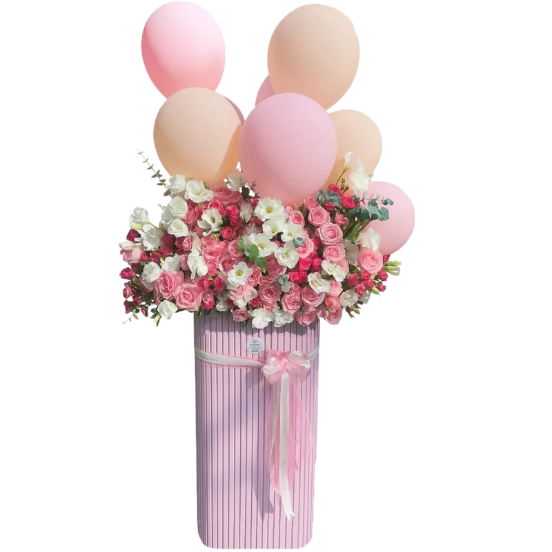 باکس گل نوزادی - فروشگاه گل کوروش