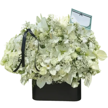 باکس گل تسلیت - فروشگاه گل کوروش