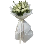 دسته گل سفید فروشگاه گل کوروش