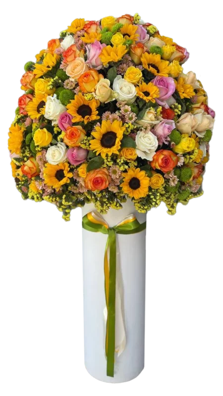 سطل گل ایستاده فروشگاه گل کوروش