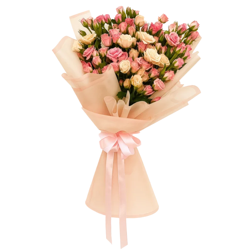 دسته گل رومانتیک فروشگاه گل کوروش